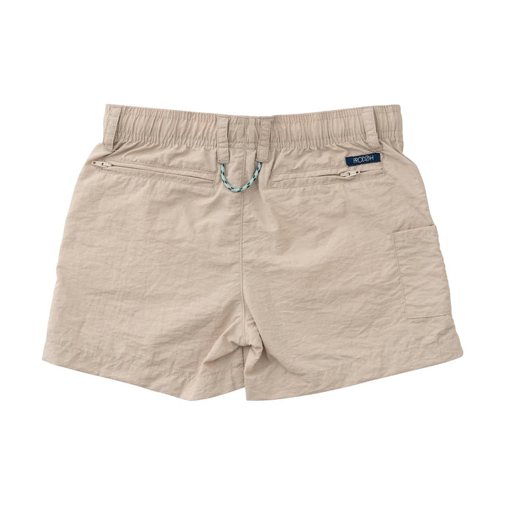 Boy's Outrigger Performance Shor- Classic Ancient Scroll Khaki