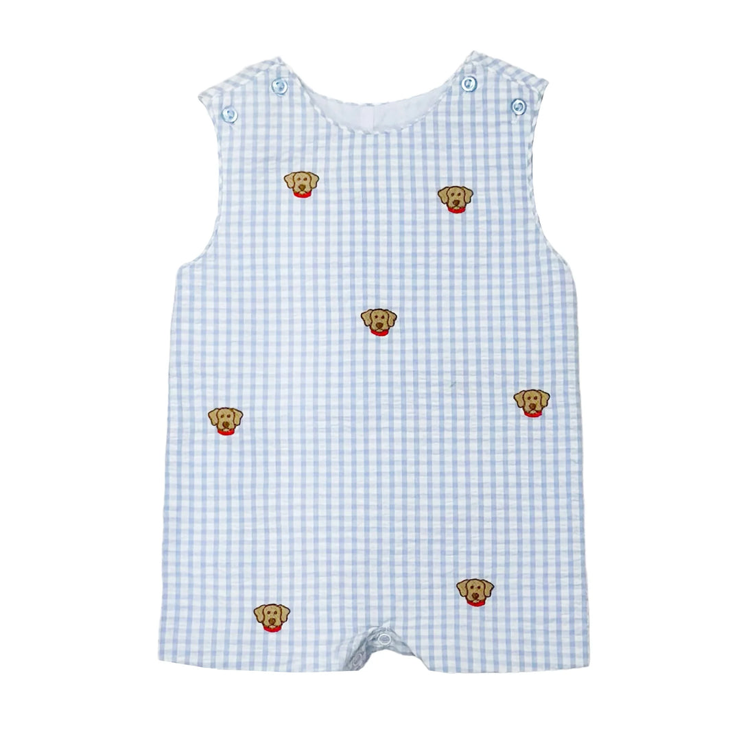 Labrador Ashton Shortall- Light Blue Check Seersucker