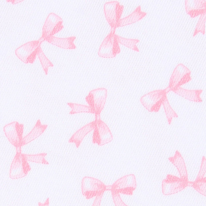 Baby Bows Zipper Footie