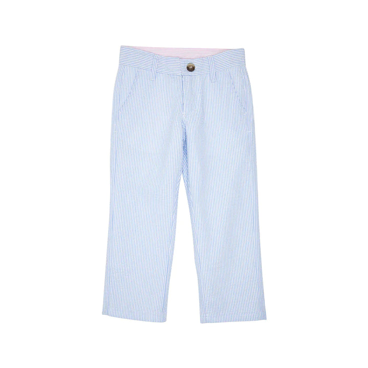 Prep School Pants- Breakers Blue Seersucker