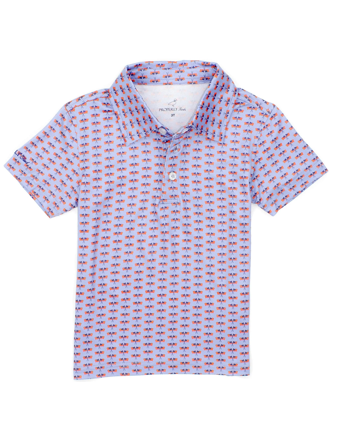 Inlet Polo- Freedom Flag
