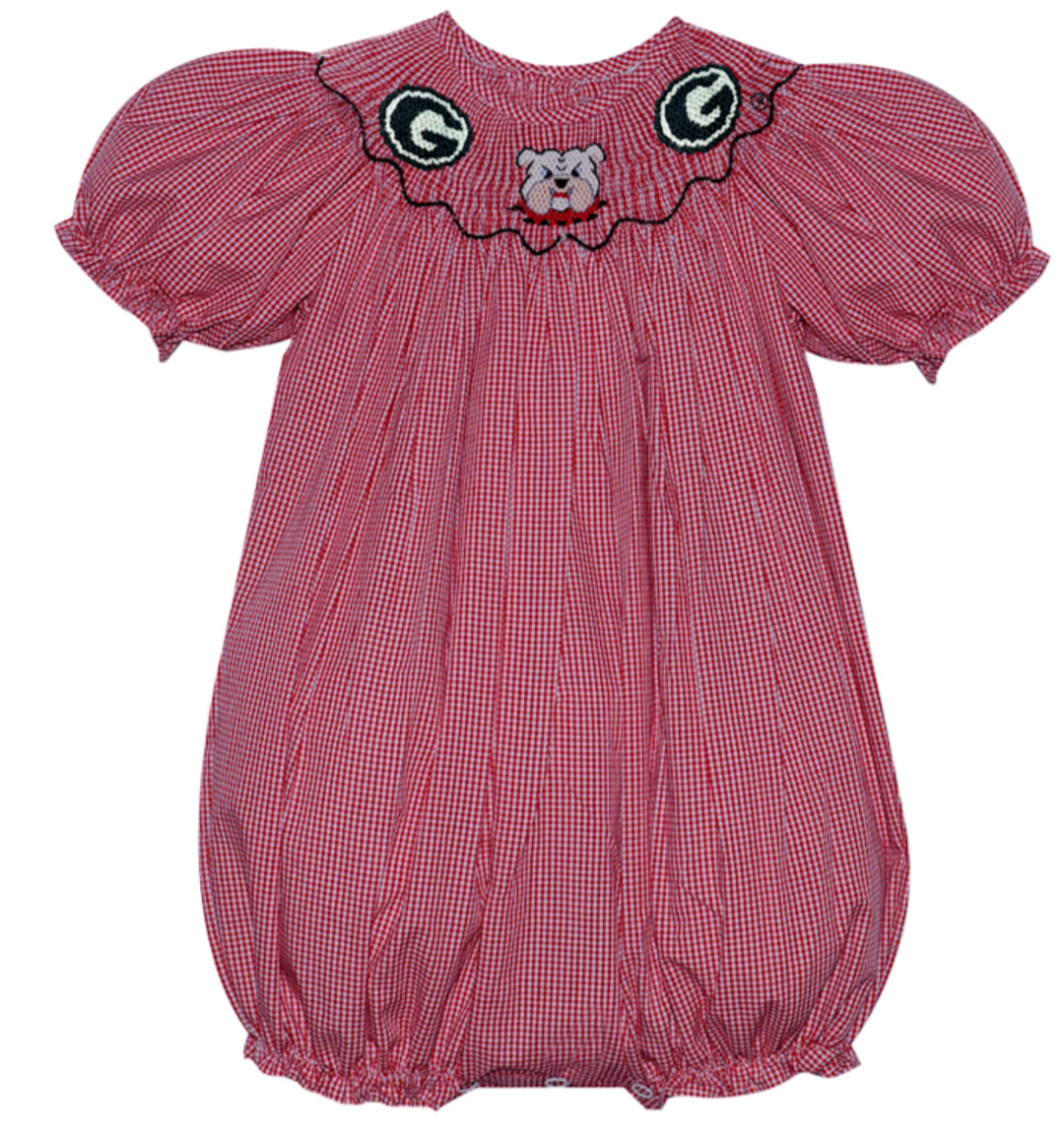 Red/Black Smocked Bubble
