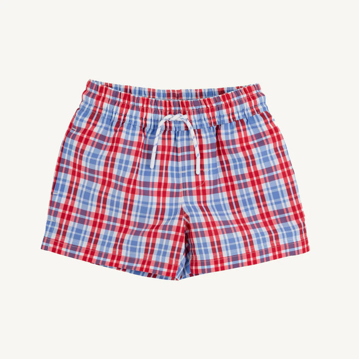 Tortola Swim Trunks- Lawn Party Plaid