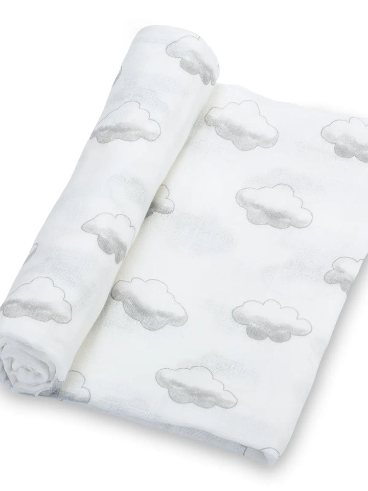 When Skies Are Grey Baby Swaddle Blanket