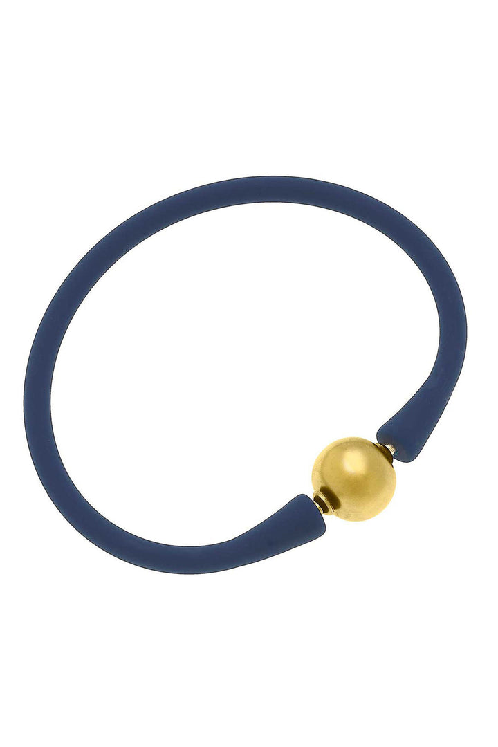 Bali 24K Gold Plated Ball Bead Silicone Children's Bracelet