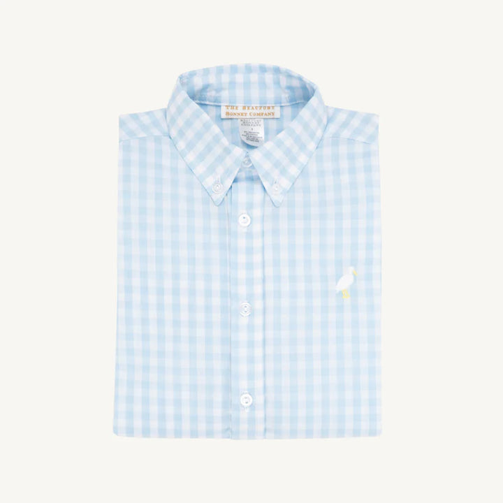 Dean's List Dress Shirt- Buckhead Blue Gingham