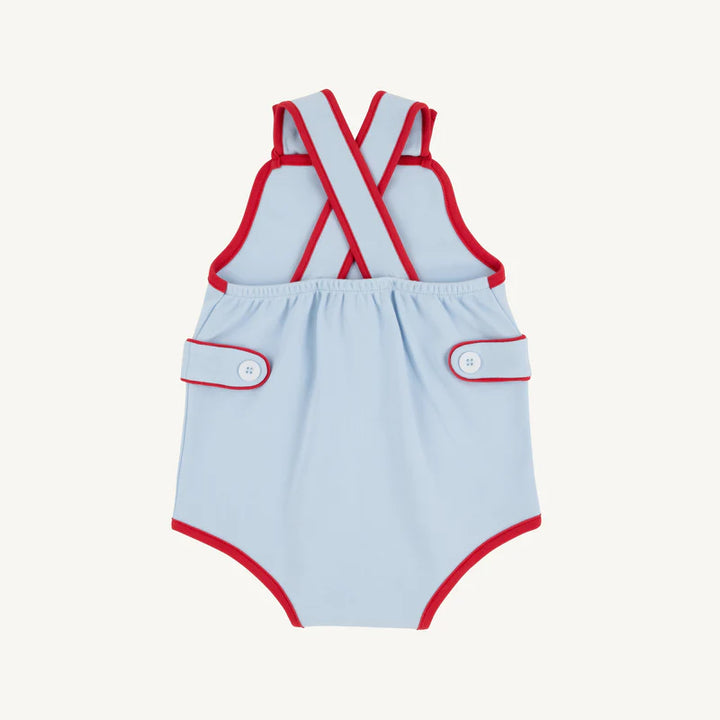 Skipper Sunsuit- Buckhead Blue/Richmond Red