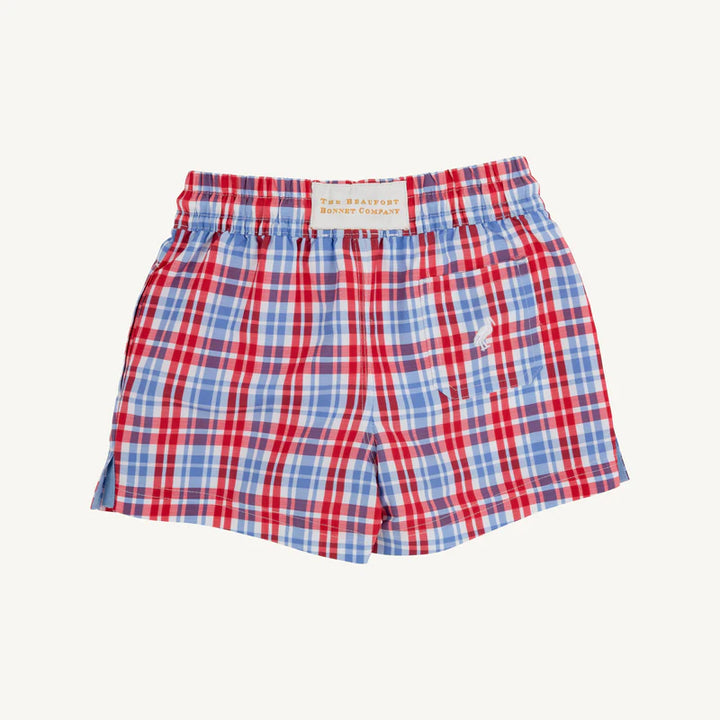 Tortola Swim Trunks- Lawn Party Plaid