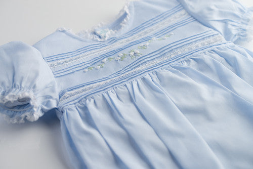 Floral Bullions & Lace Bubble-Blue