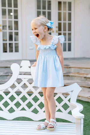 Rosemary Dress Blue & White Floral