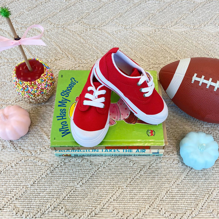Prep Step Sneaker- Richmond Red