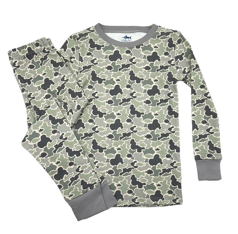 Jekyll Pima 2 Piece Pajamas- Green Camo