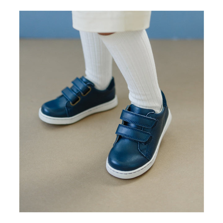 Kyle Double Velcro Sneaker- Navy