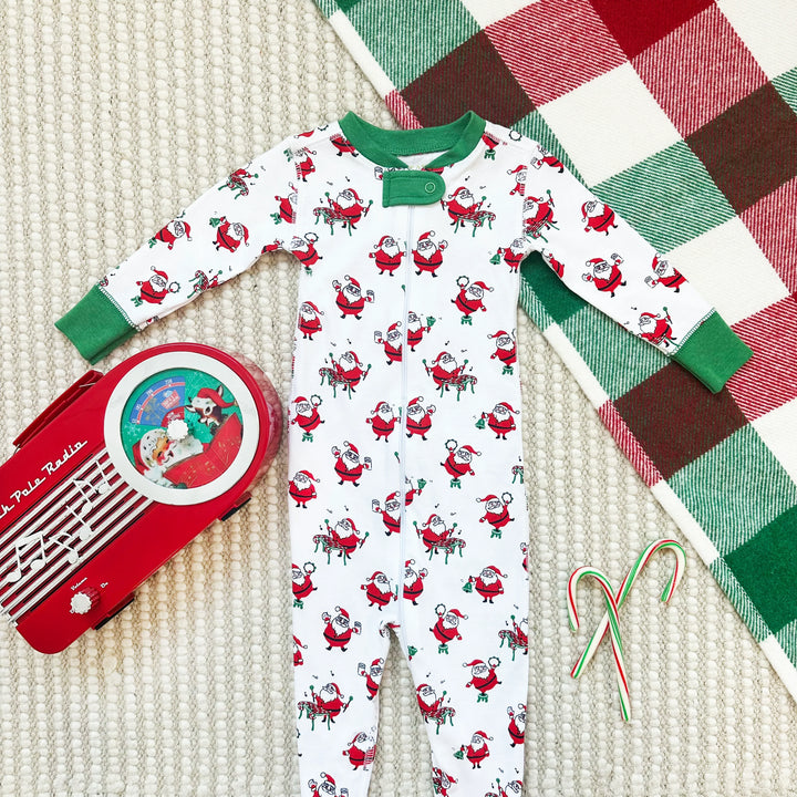 Knox's Night Night Footed- Santa's Sing Along/Kiawah Kelly Green