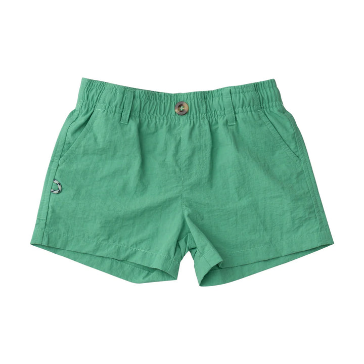 Boys' Outrigger Performance Short- Green Spruce