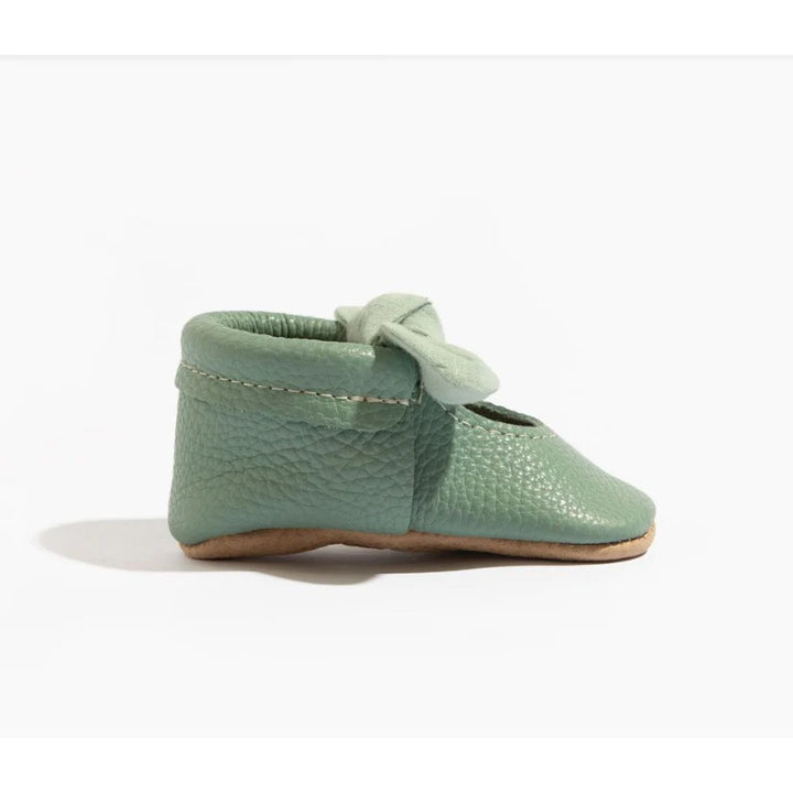 Sagebrush Knotted Bow Baby Shoe- Soft Sole