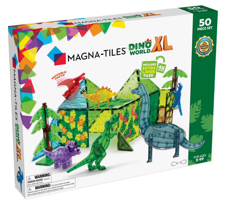 Magna-Tiles Dino World XL 50-Piece Set