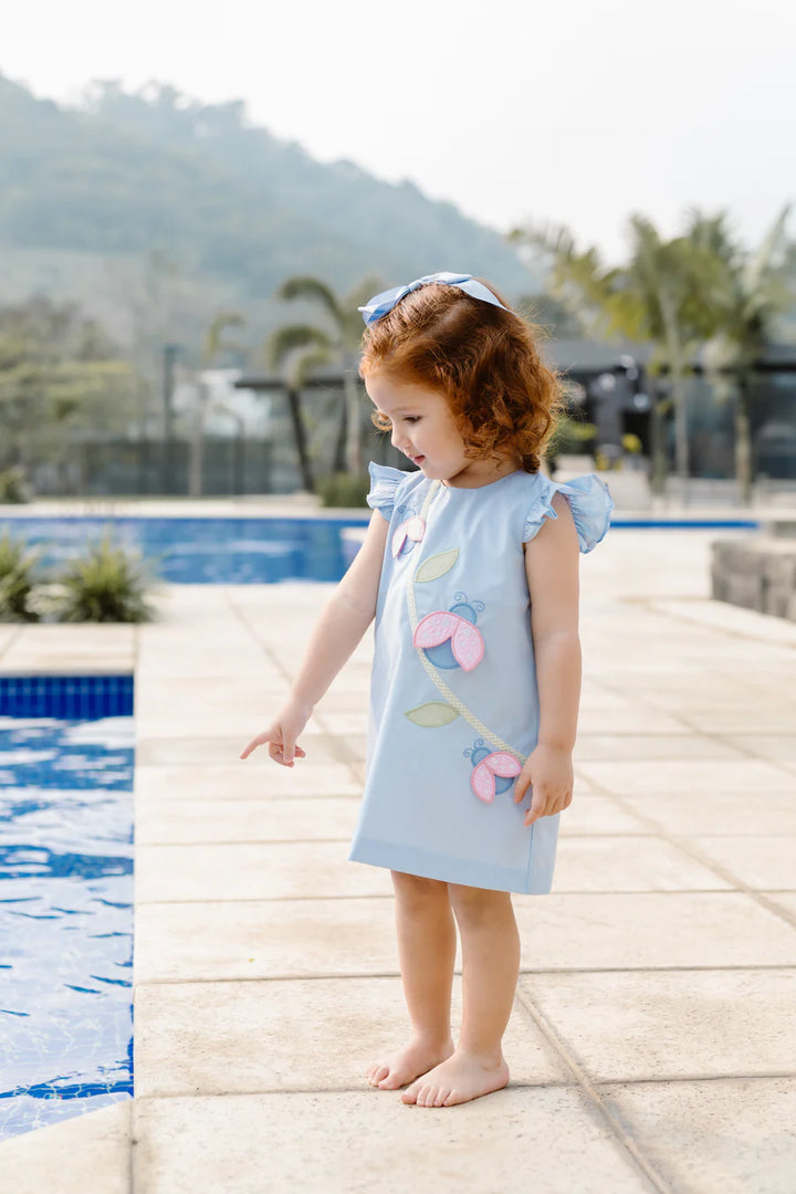 Ladybug Sloane Dress- Light Blue
