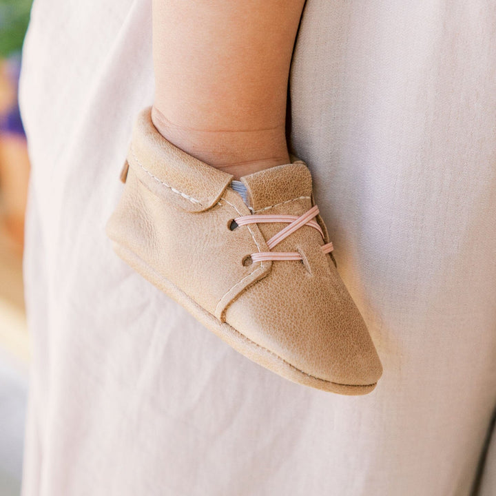 Weathered Brown Oxford Baby Shoe- Soft Sole