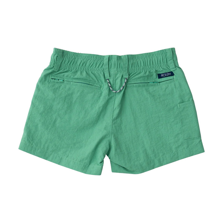 Boys' Outrigger Performance Short- Green Spruce