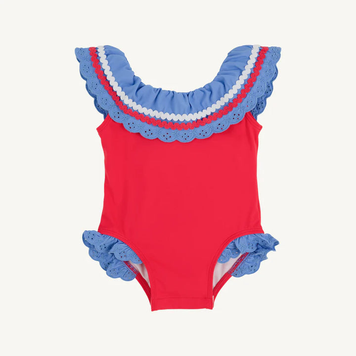 Sandy Lane Swimsuit- Richmond Red/Barbados Blue