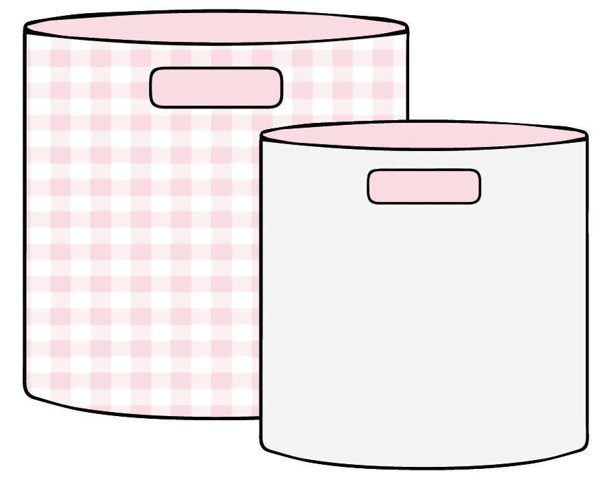 Sadie Pink Soft Storage 2 Pack