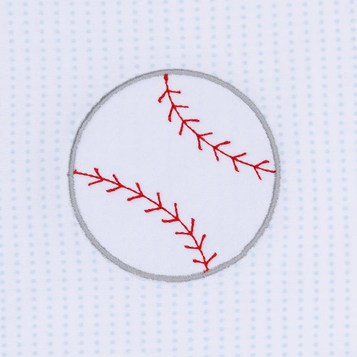 Tiny Slugger Applique Bubble - Light Blue