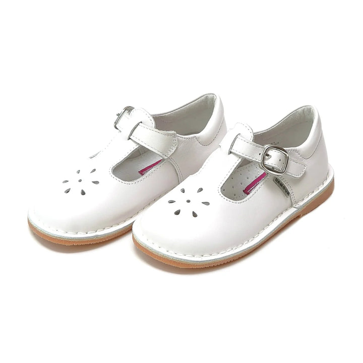 Joy T-Strap Mary Jane- White