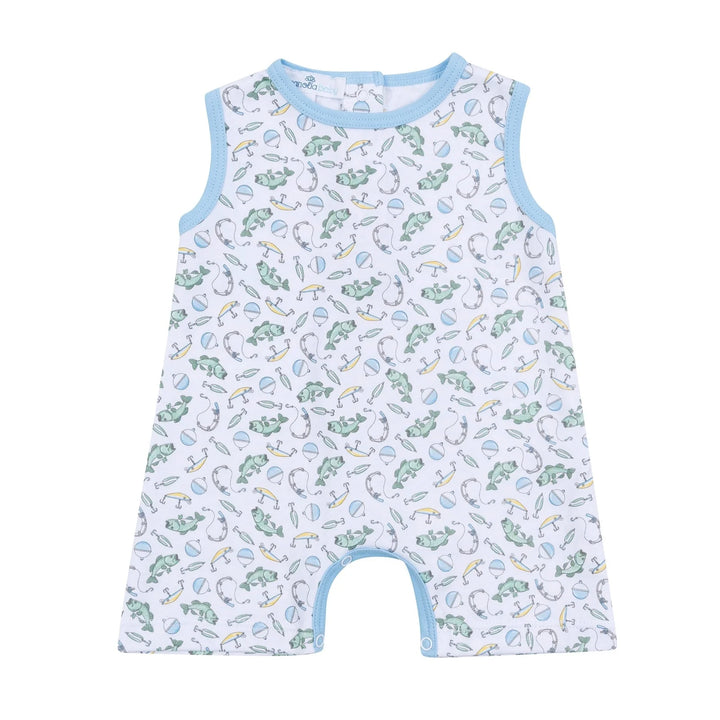 Hook, Line and Sinker Print Short Playsuit