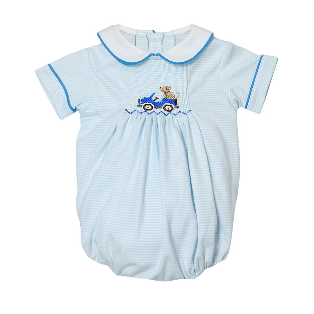 Labrador Silas Bubble- Light Blue Bitty Stripe