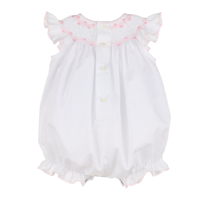 Smocked Feston Bubble- Pink