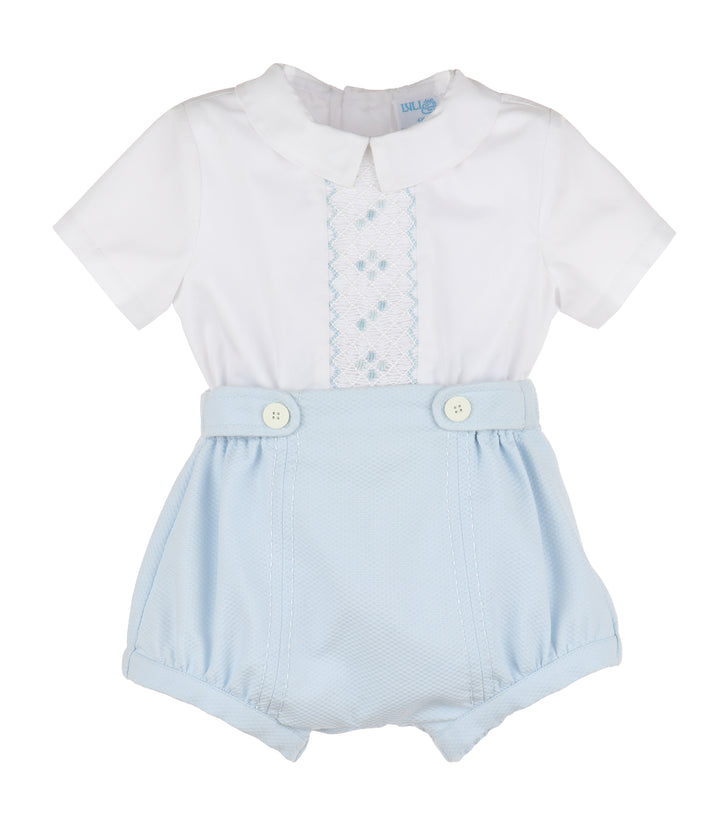 Chic Smock Boy Set- Blue