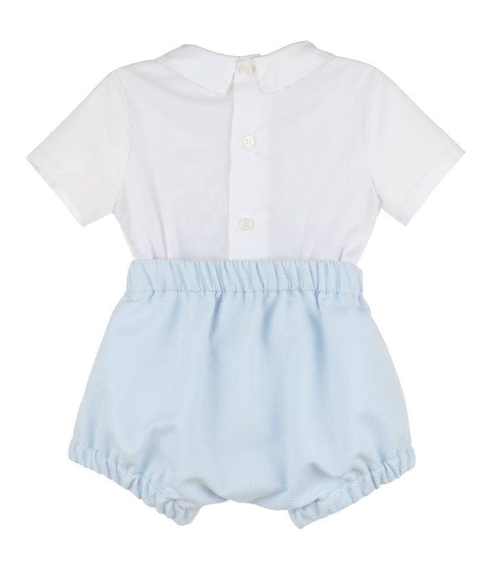 Chic Smock Boy Set- Blue