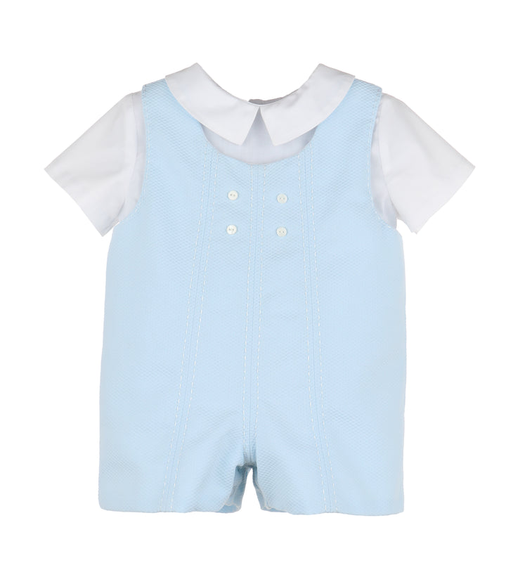 Chic Embroidered John John- Blue