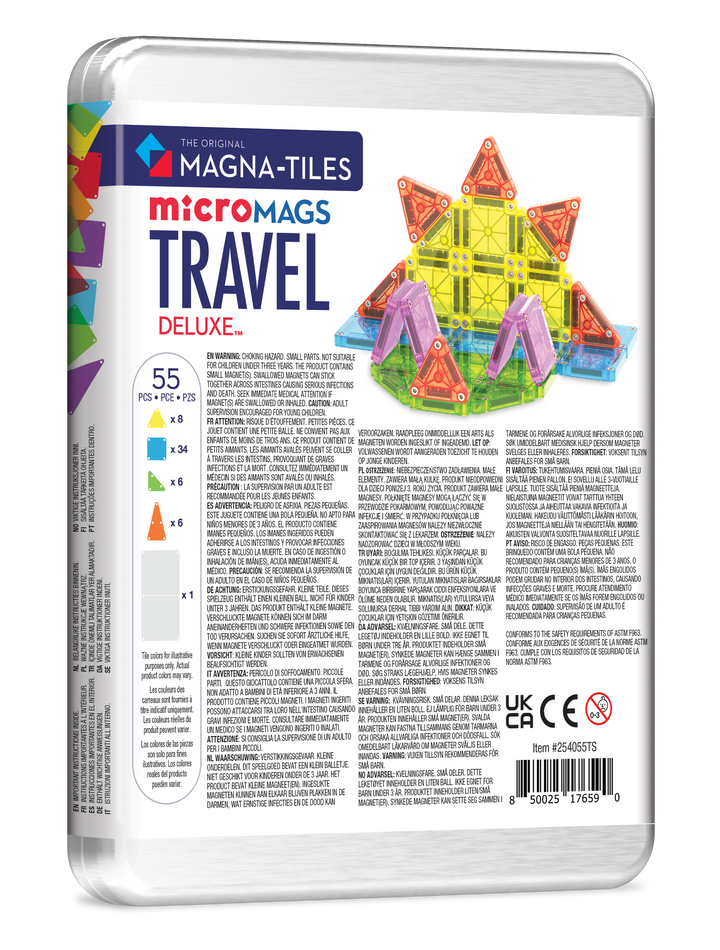 Magna-Tiles Travel Set Deluxe 55-Piece Set
