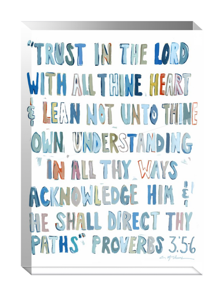 Proverbs Acrylic Block