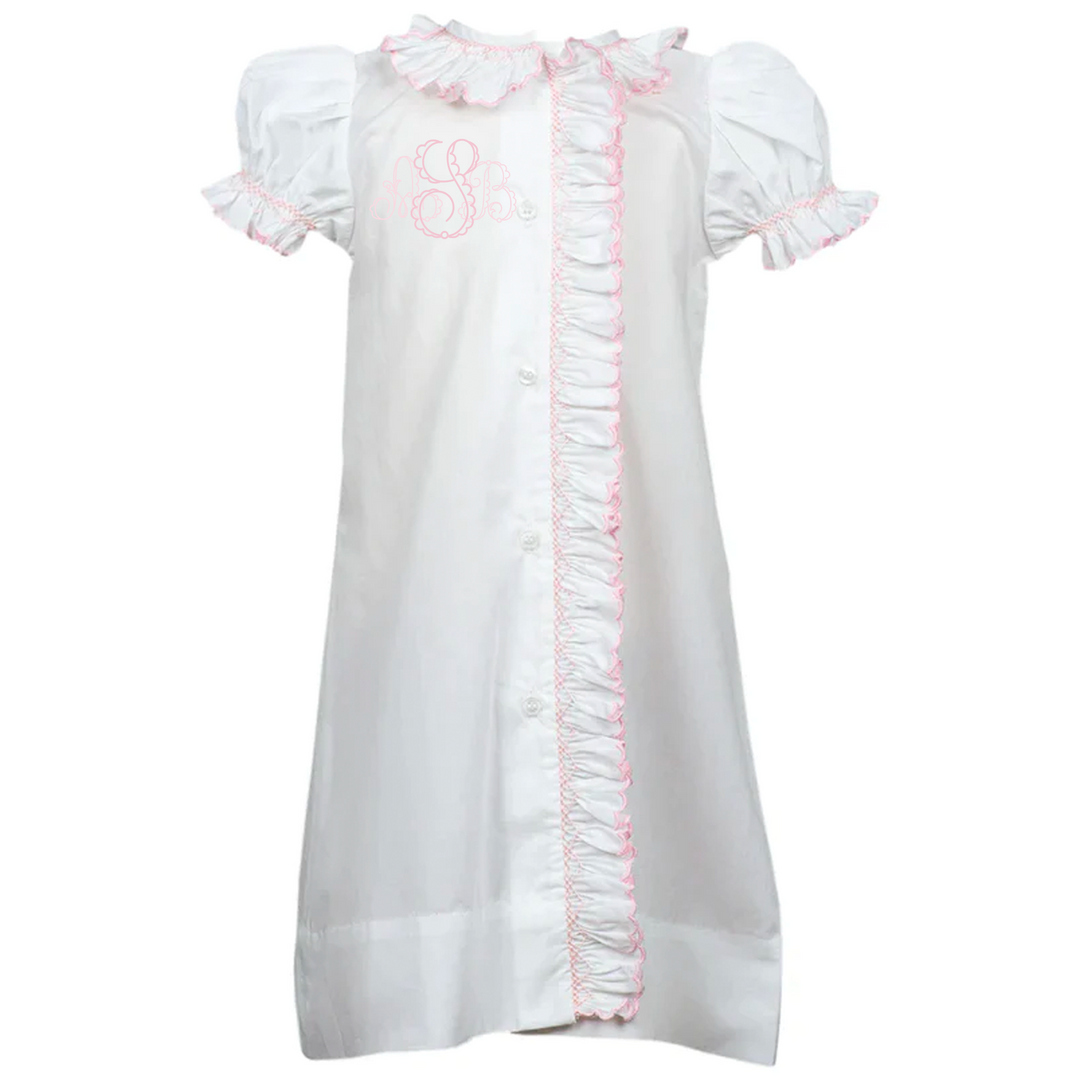 Ashlynn Stalvey, Pink Evelyn Smocked Gown, NB