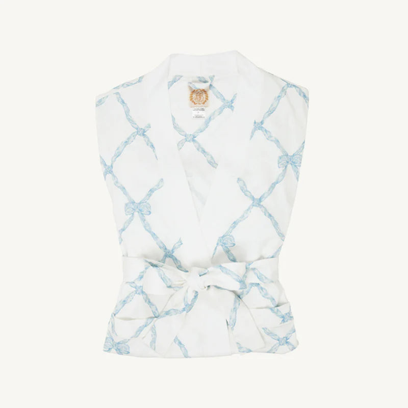 Ready or Not Robe- Buckhead Blue Belle Meade Bow, Samantha Ganas