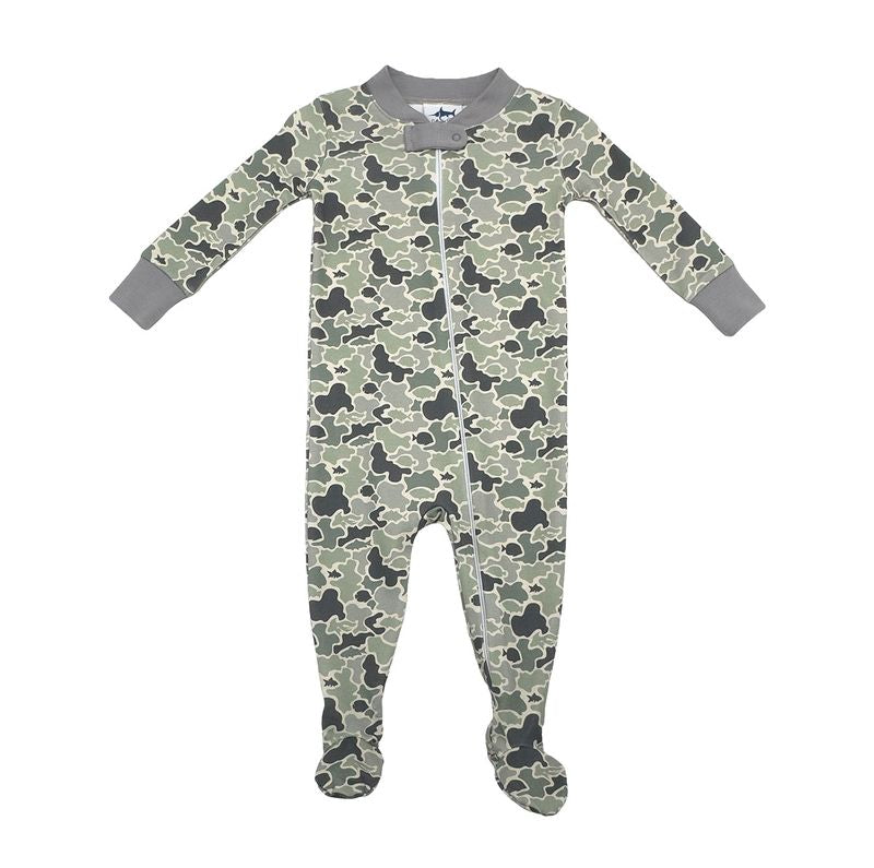 SBD Signature Pima Mackay Romper- Green Camo