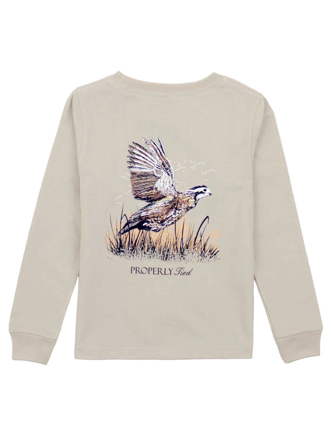 Quail LS Tee- Linen