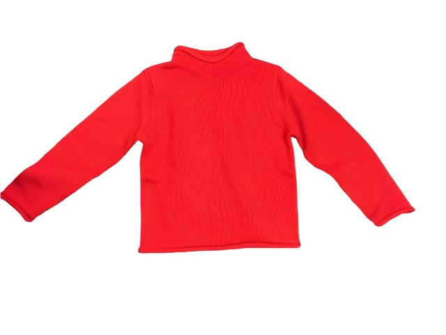 Rollneck Sweater- Scarlett Red