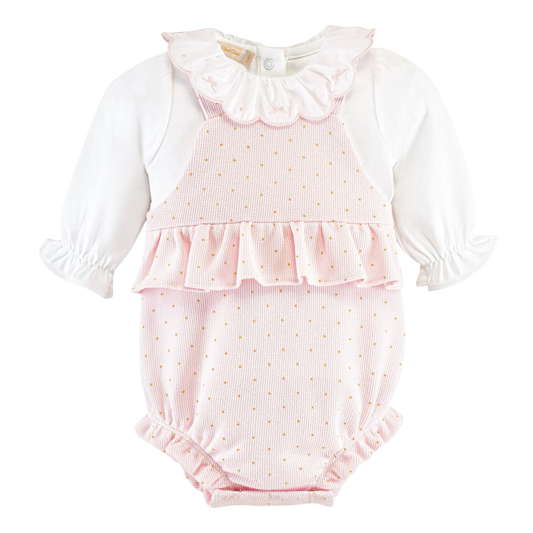 English Knot Bubble & Blouse Set- Pink