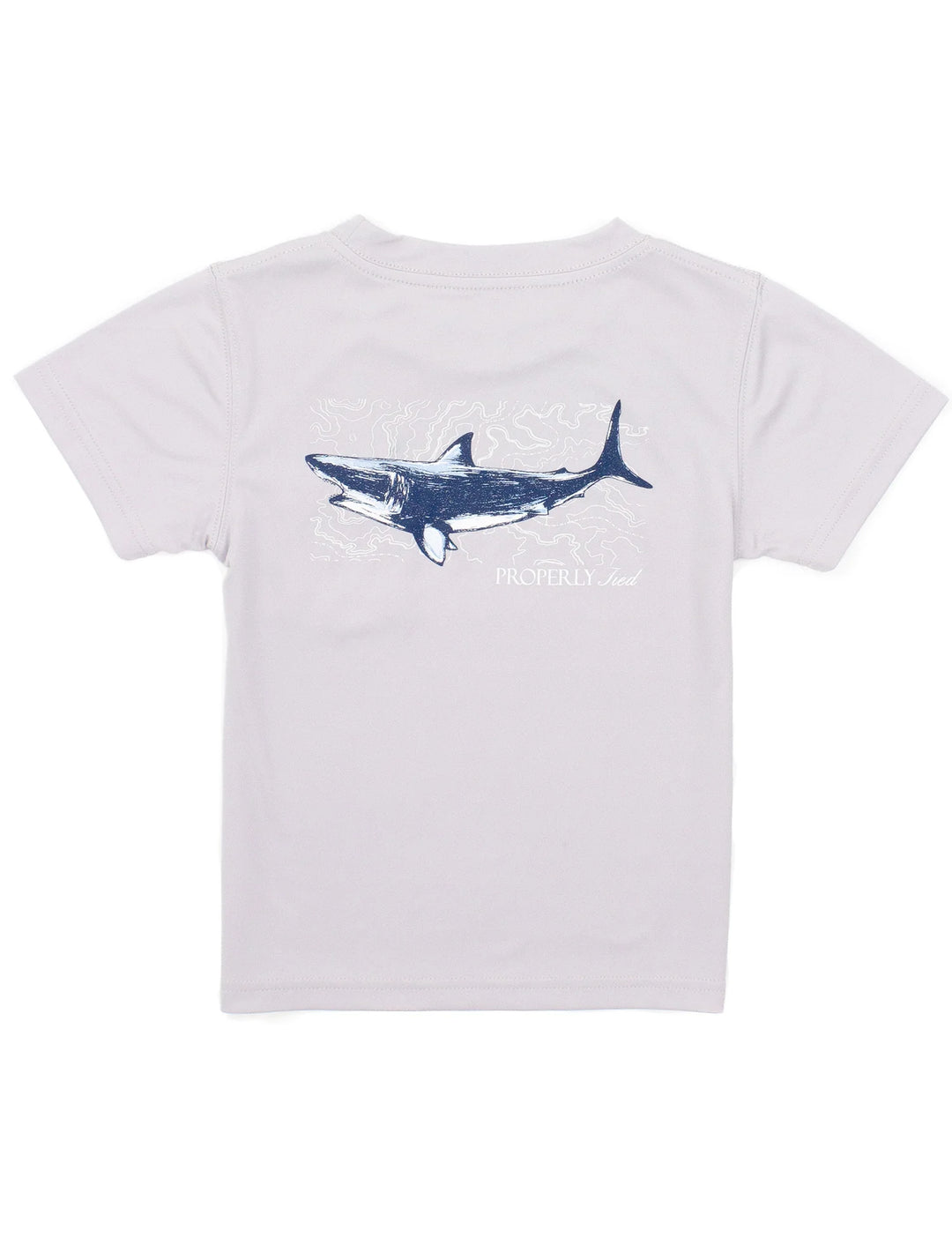 Performance Tee SS- Topo Shark Ice Grey