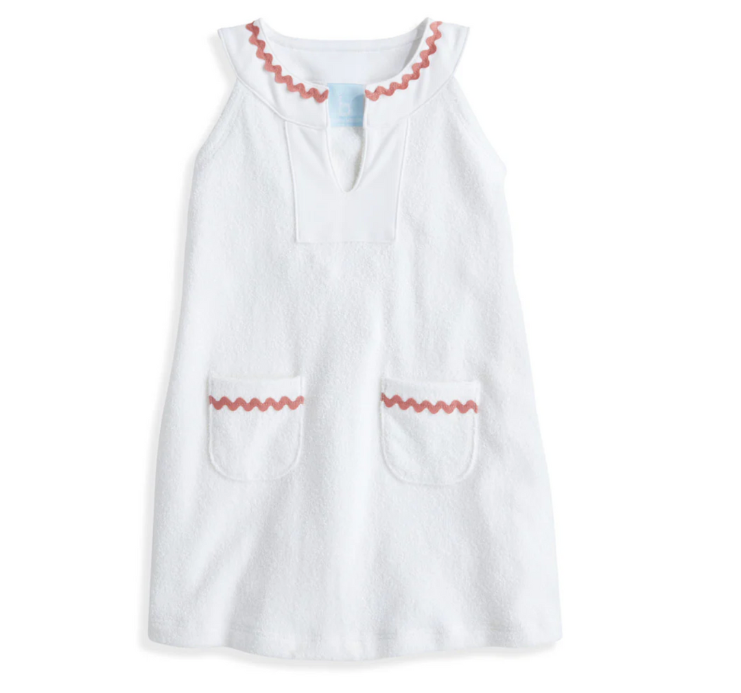 Calloway Coverup - White with Rose