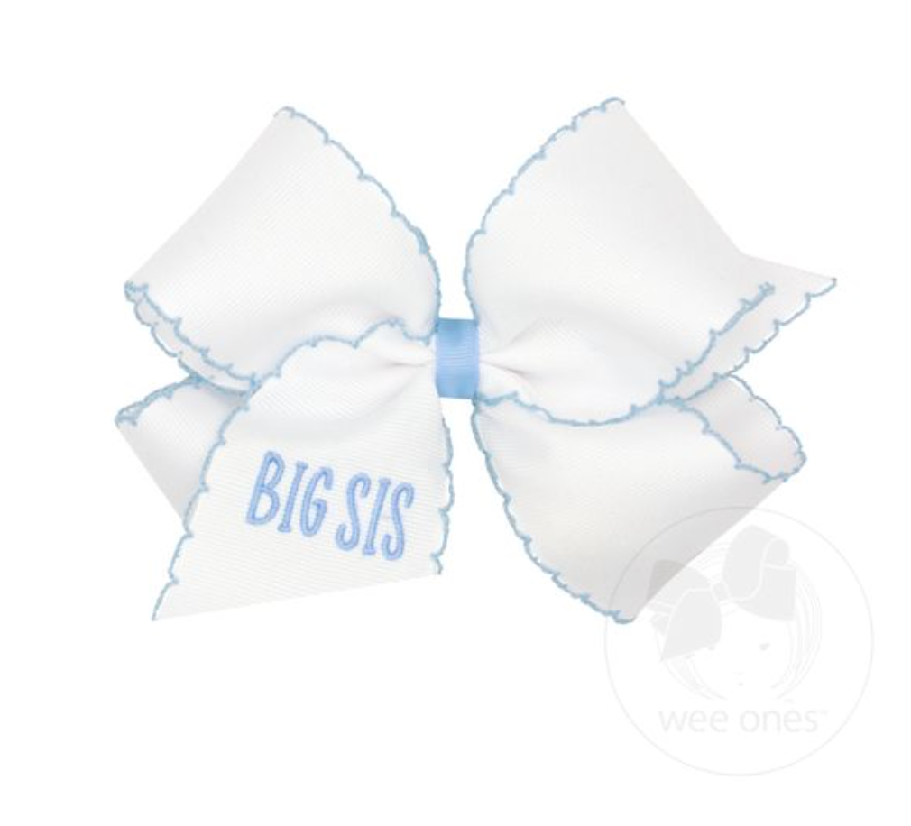 King Moonstitch Bow, Embroidered Big Sis