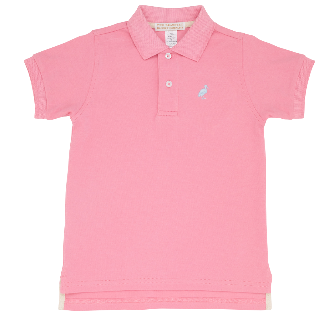 Prim & Proper Polo- Hamptons Hot Pink