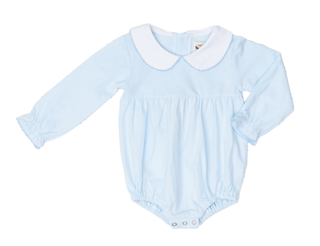 Mary Mills Long Sleeve Bubble- Light Blue
