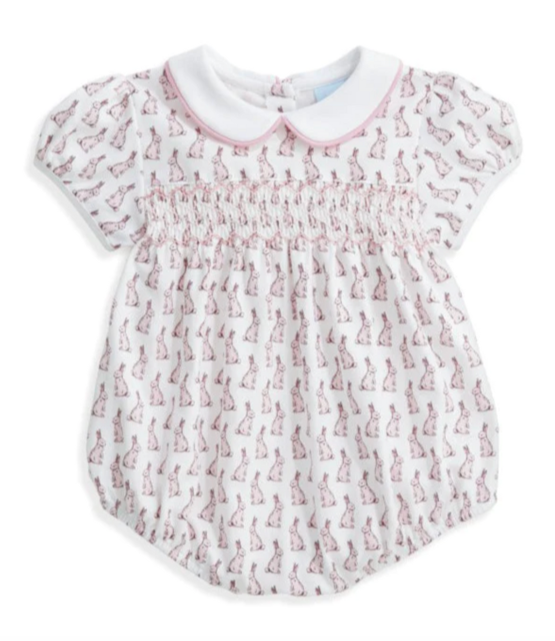 Sissy Smocked Pima Bubble- Tilly Rabbit