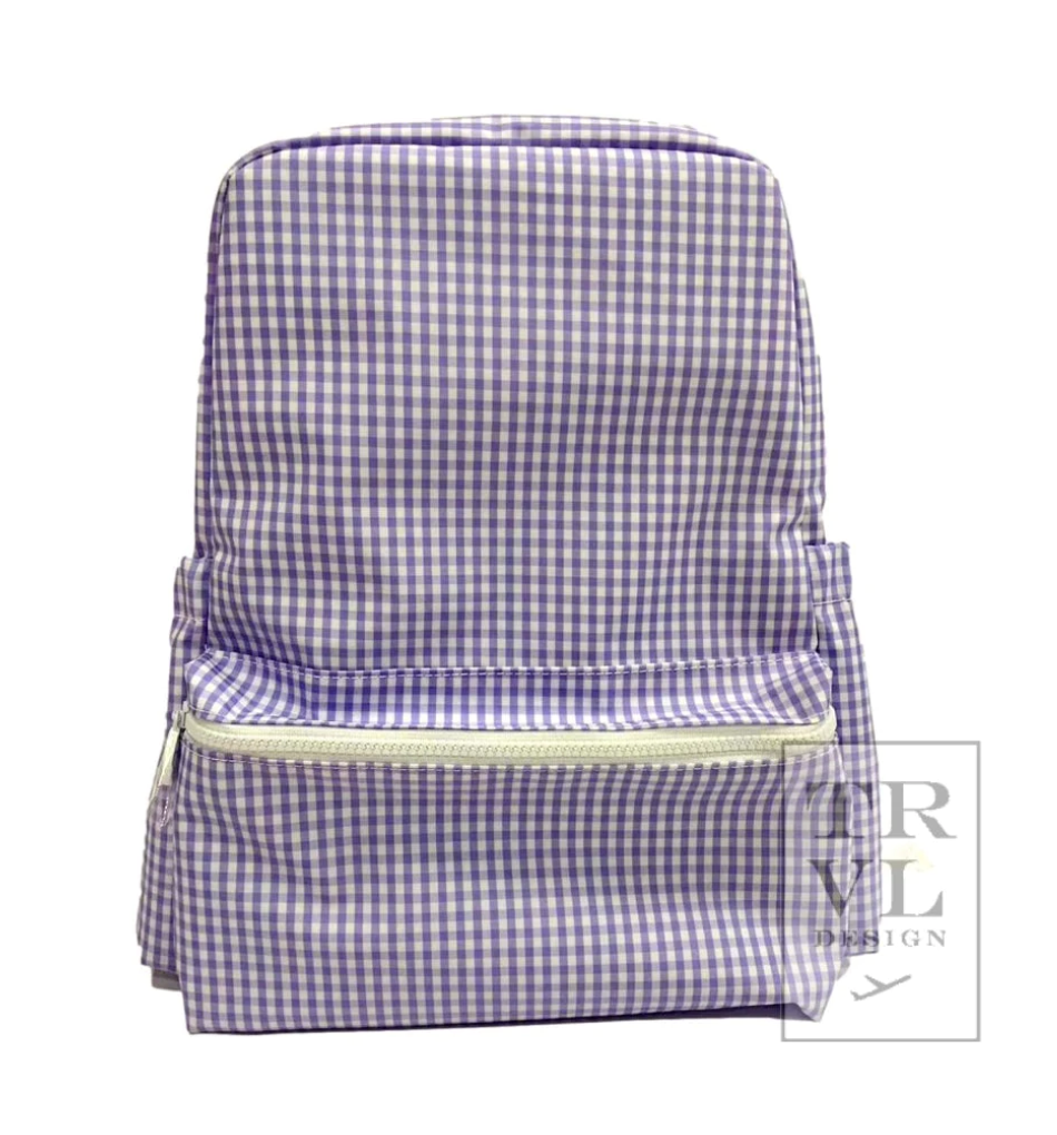 Backpacker- Gingham Lilac