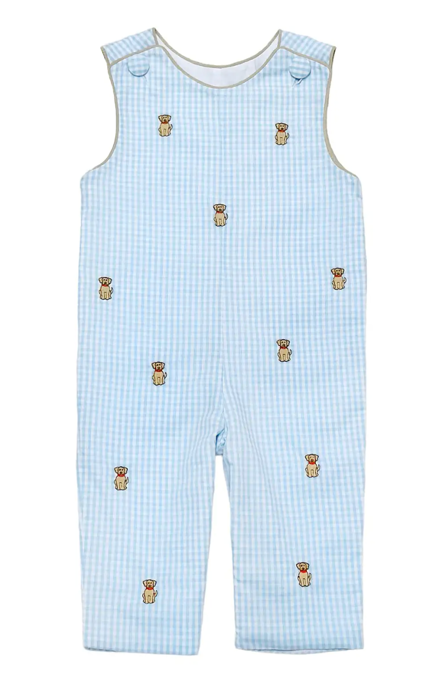 Labrador Longall- Light Blue Medium Check